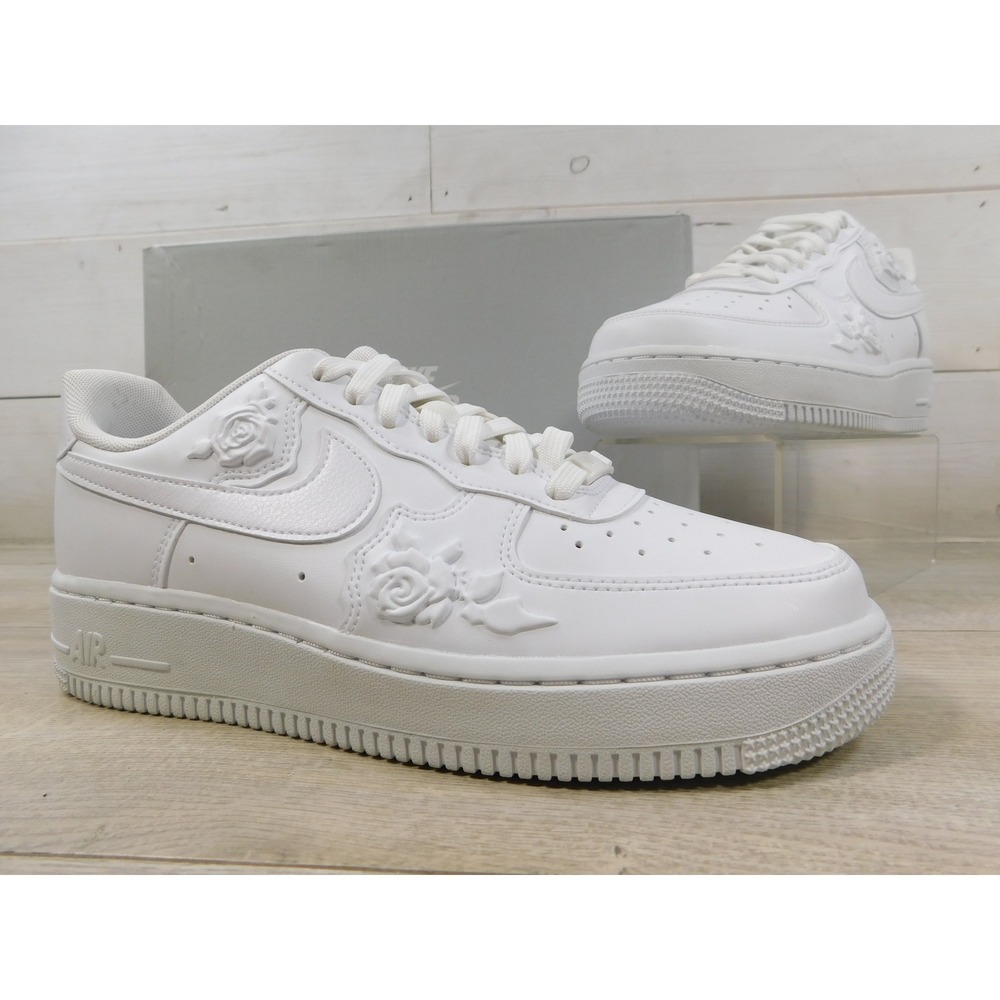 Nike Air Force 1 Low 07 White Roses Womens Size 8 Floral White Shoes HF2016 100